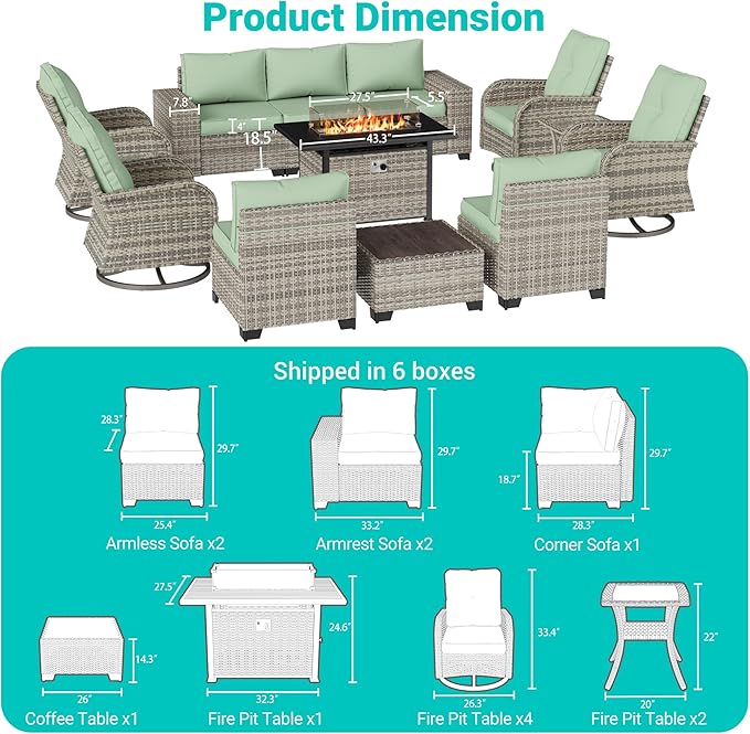 13-Piece Outdoor Patio Furniture Set - Image 2