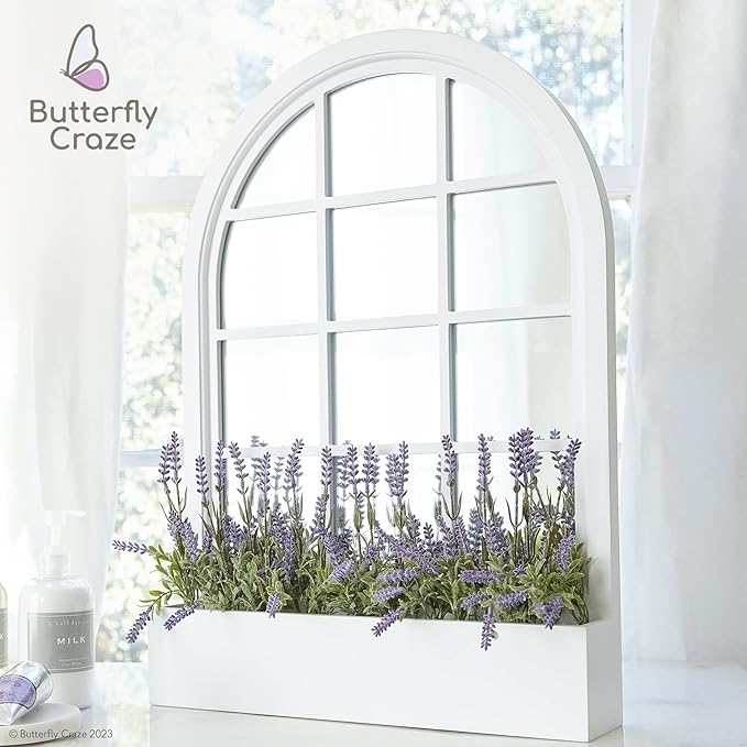 Butterfly Craze Lavender Artificial Flower Stems - Image 8