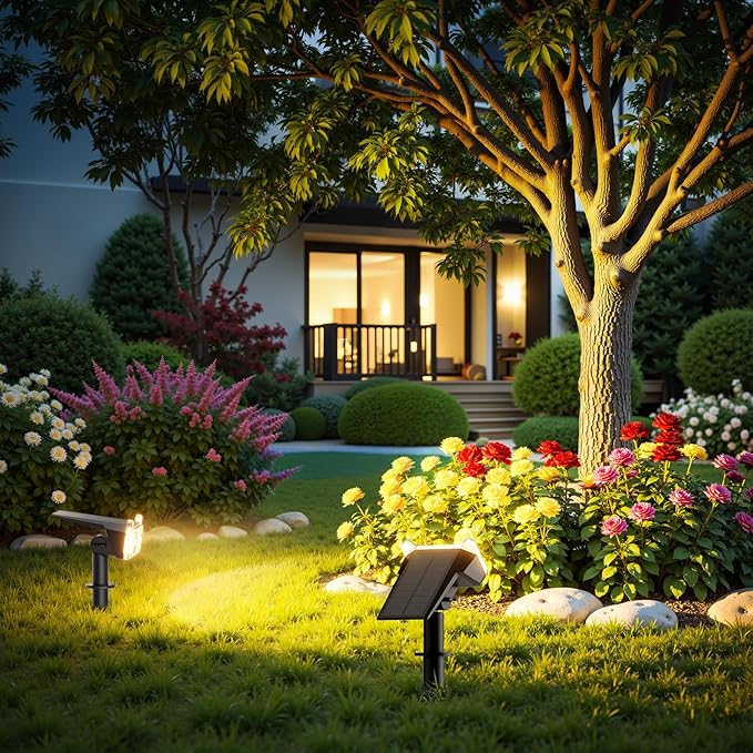 WdtPro Solar Lights Outdoor Waterproof, Solar Spot Lights Outdoor - Image 7