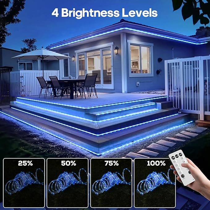 100Ft 720 LED Rope Lights Outdoor Waterproof - Image 5
