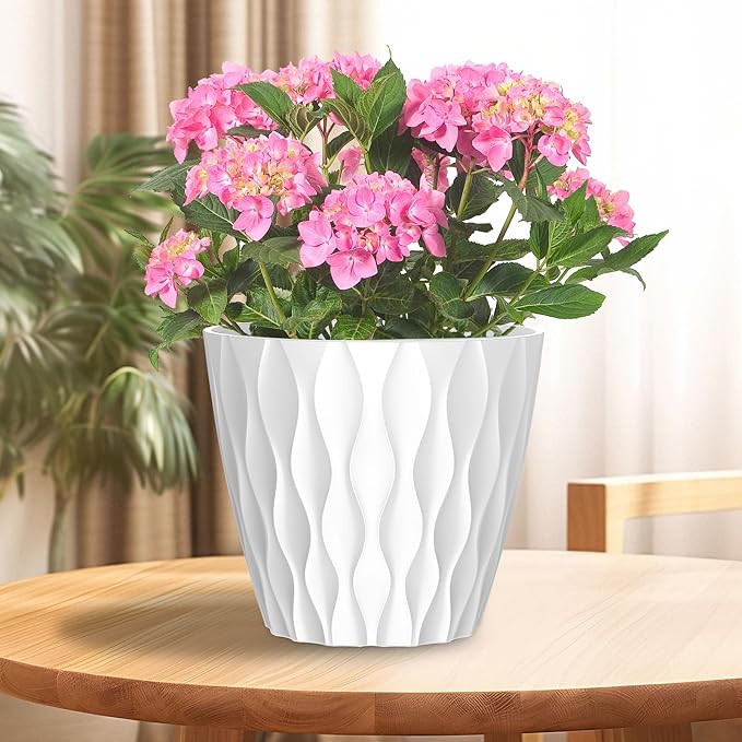 6 Pack 7 Inch Indoor Plant Pots - Image 5