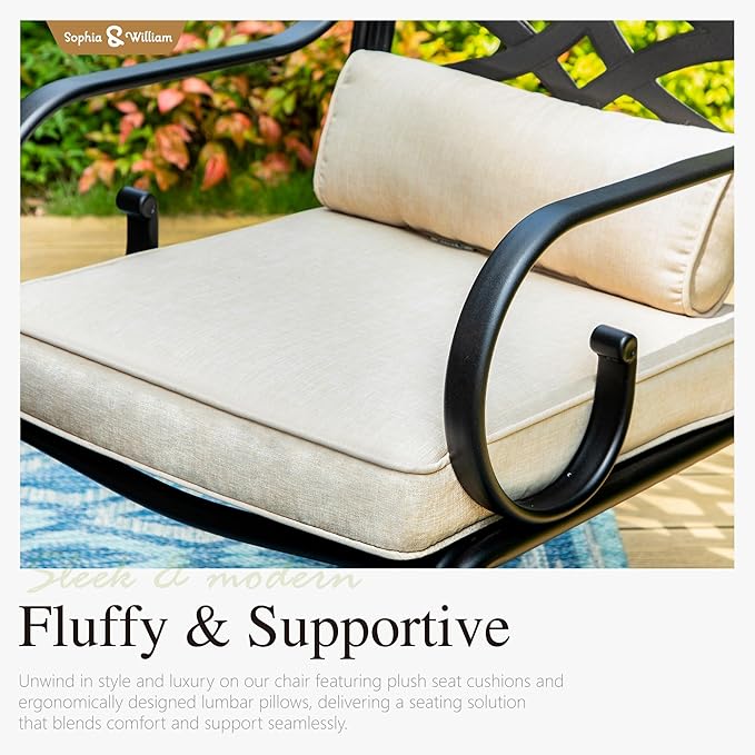 Sophia & William Swivel Patio Dining Set - Image 2