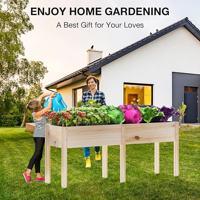 MIXC 72”L X 23”W Raised Garden Bed Outdoors - Image 7
