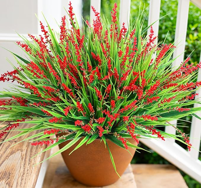 HyeFlora Artificial Fake Flowers Outdoor Plants - Image 2
