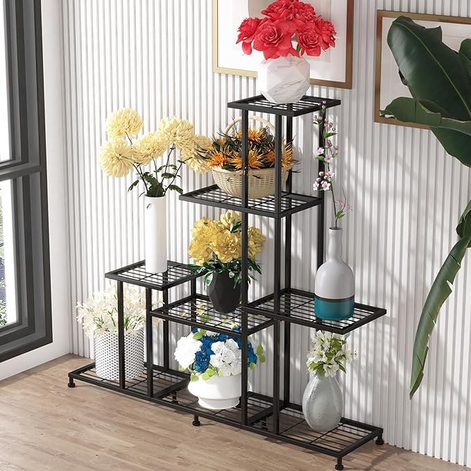 Twhep Heavy Duty Metal Plant Stand, 5 Tiers Multifunctional Plant Stand - Image 2