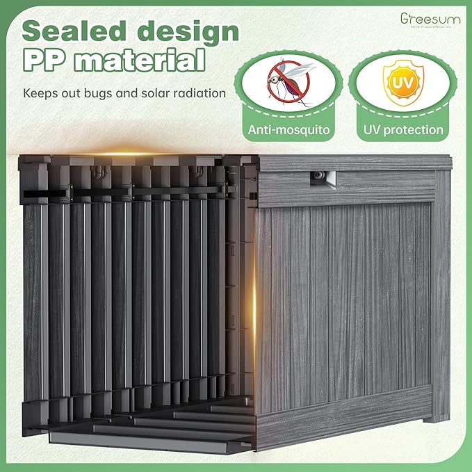 Greesum Outdoor Storage Box 120 Gallon Storage Bin - Image 6