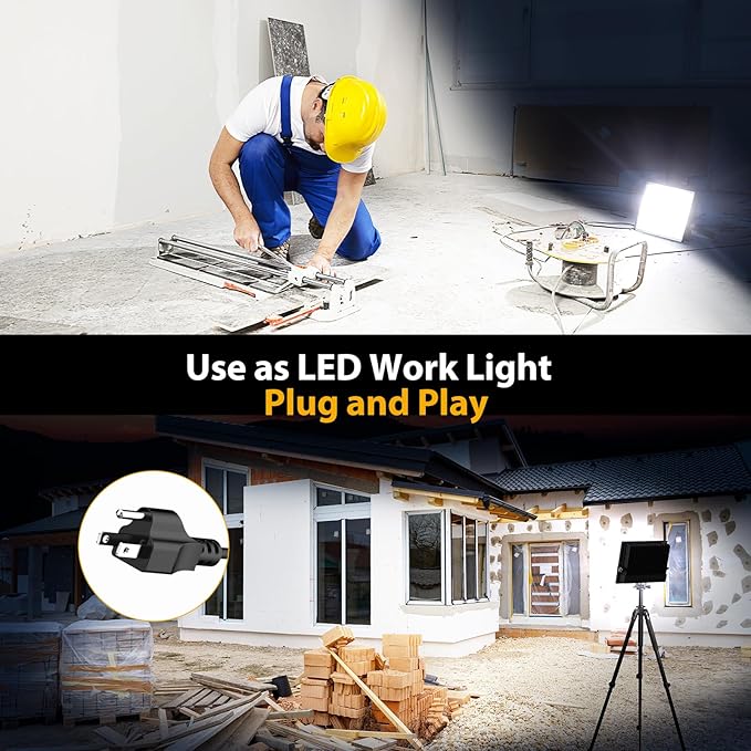 Onforu 120W Flood Lights Outdoor, 12000lm Bright LED Work Light - Image 4
