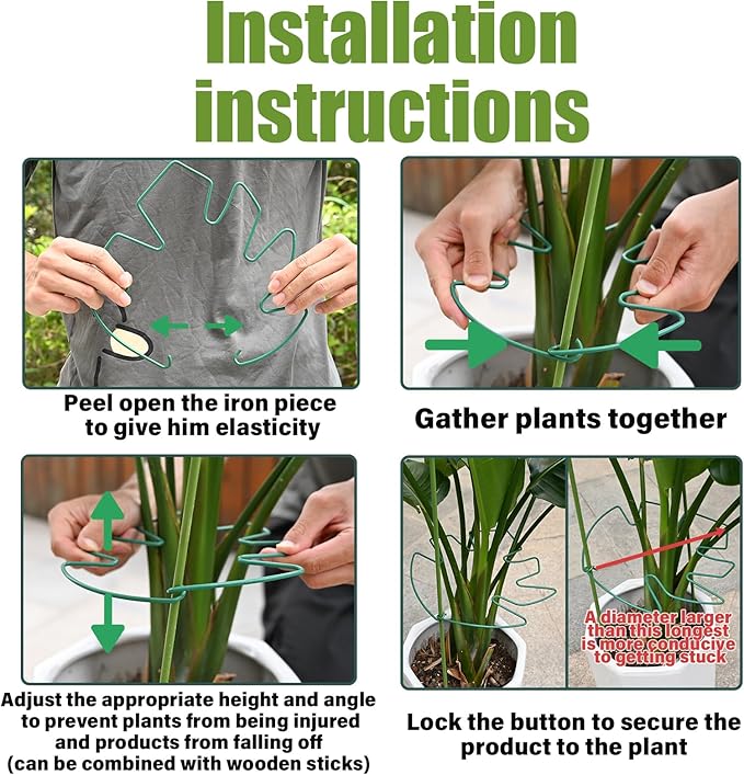 5PCS Monstera Plant Support Stem 9 x 7.6 in- Durable Stabilizer Set - Image 5