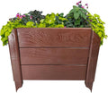 Dalen Modular Raised Bed Garden – Faux Wood – 4 Panel Starter Pack – Makes by Dalen