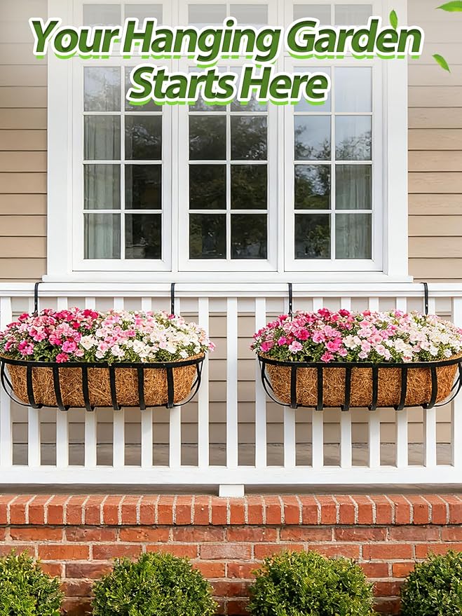 36in Arched Coco Liners for Window Planter Box - Image 5