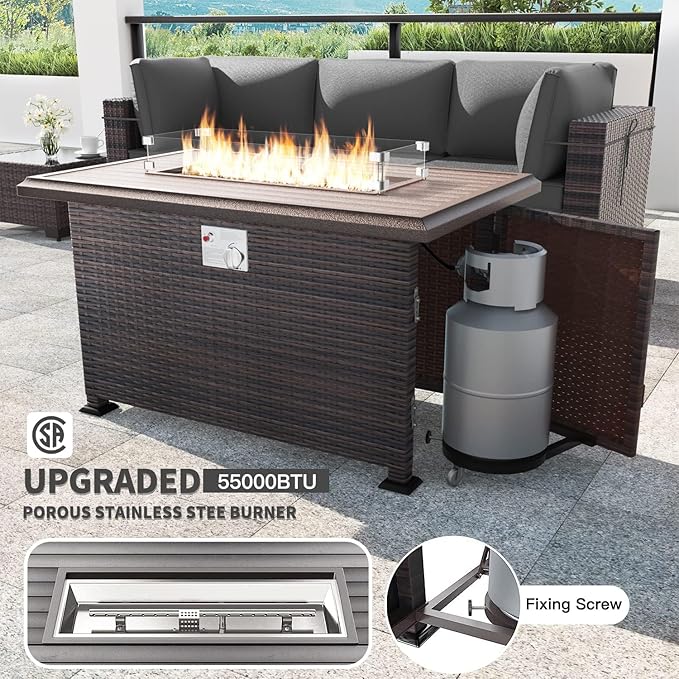 Kullavik 15 Pieces Outdoor Patio Furniture Set - Image 2