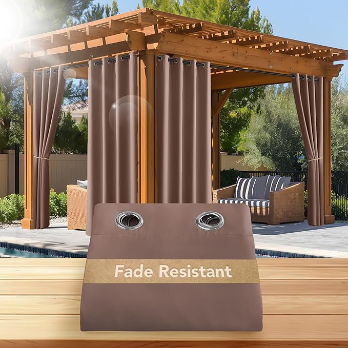NICETOWN Fade Resistant Outdoor Curtains by NICETOWN