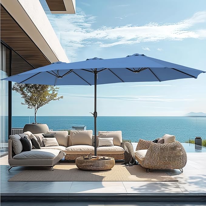 PHI VILLA 15ft Large Patio Umbrellas - Image 8