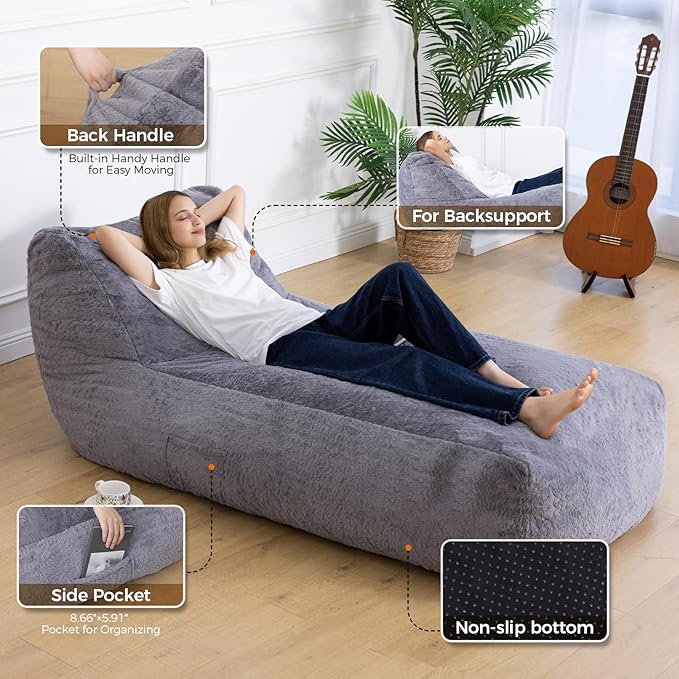 Giant Bean Bag Lounger Chair for Adults - Image 3