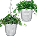 QCQHDU Self Watering Hanging Pots, 2 Pack 7.2 Inch Hanging Planters by QCQHDU