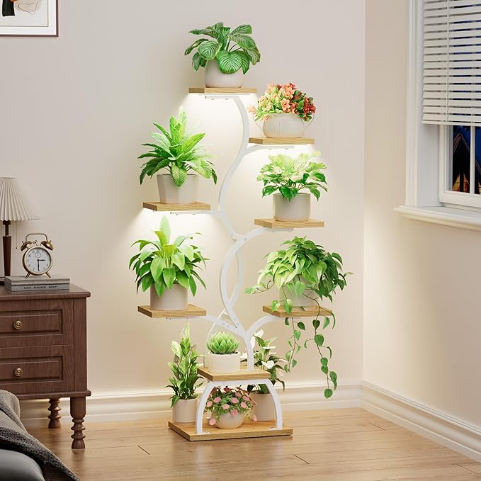 Plant Stand Indoor with Grow Light - Image 8