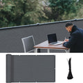 LOVE STORY 3'x16' Dark Grey Balcony Screen Privacy Fence Cover UV Protection by LOVESTORY