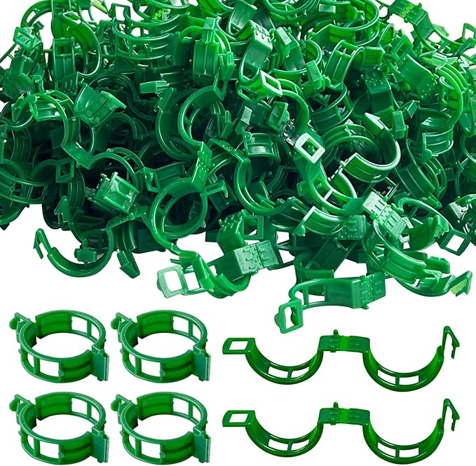 OJYUDD 200 Pcs Plant Support Clips, Plastic Plant Clips by OJYUDD