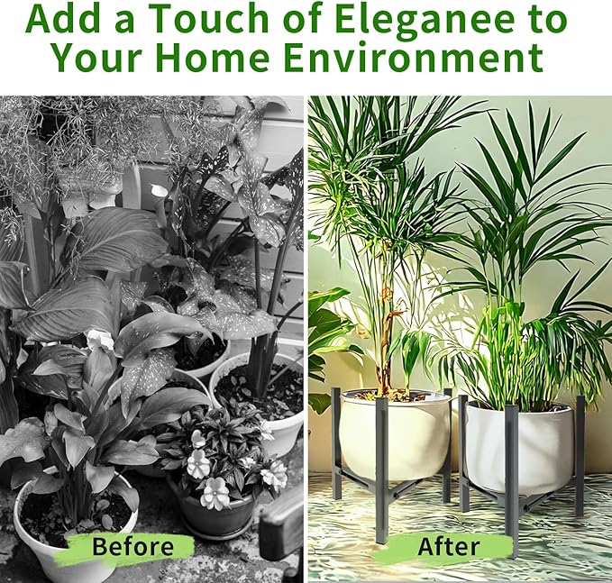 Airpark Plant Stand Indoor, Adjustable Metal Modern Plant Stands, Heavy Duty - Image 5
