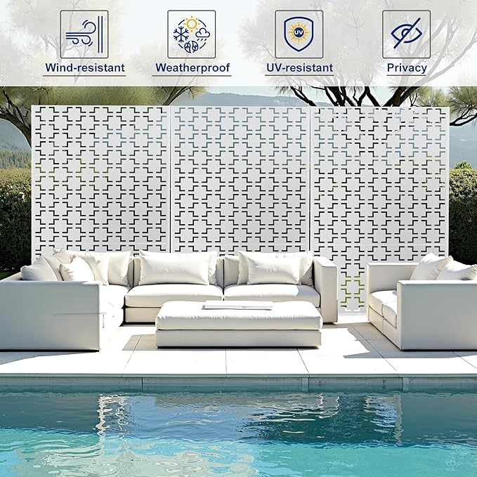 Outdoor Privacy Screen, Freestanding Privacy Fence Panels - Image 5