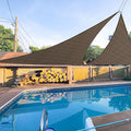 E&K Sunrise 14' x 14' x 14' Sun Shade Sail Triangle Canopy Shade Cover UV Block by EKSUNRISEINC