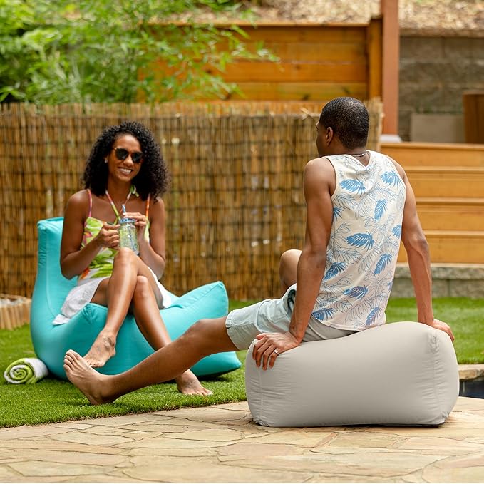 Jaxx Leon Outdoor Bean Bag Ottoman - Image 6