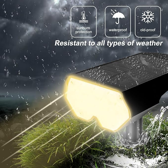All-New Solar Spot Lights Outdoor Waterproof，20 LEDs Solar Flag Light - Image 5