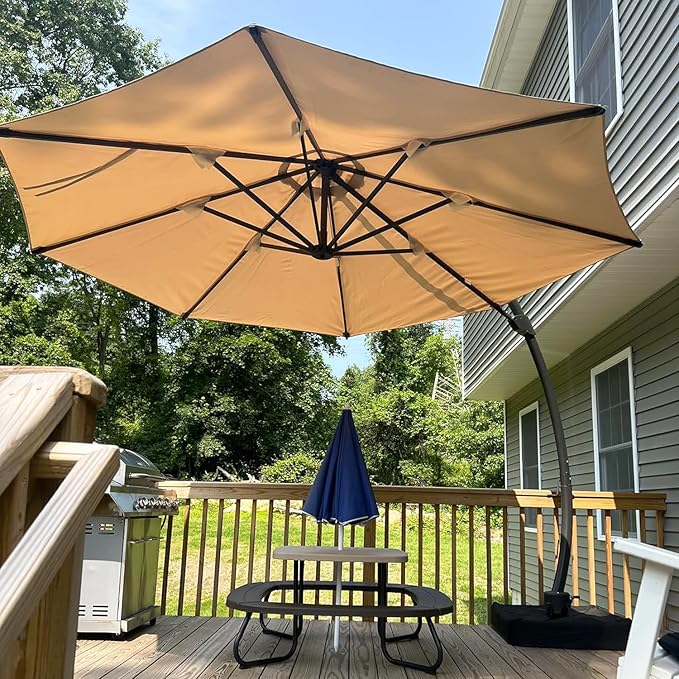Aoxun 11 FT Cantilever Umbrella - Image 5