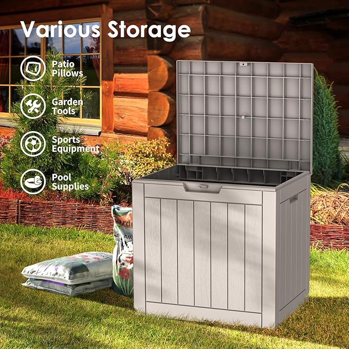 DRATO Deck Boxes, 30 Gallon Outdoor Storage Box - Image 3