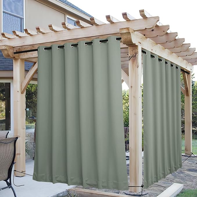 NICETOWN 2 Panels Outdoor Curtains by NICETOWN