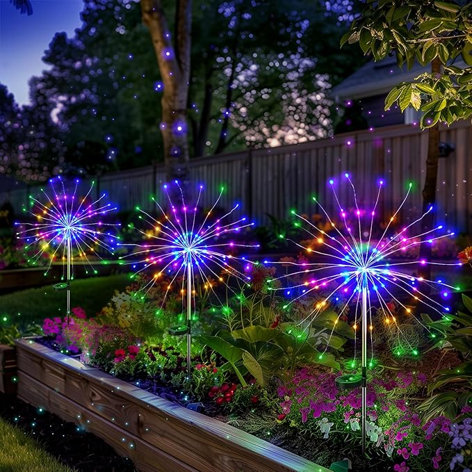 Solar Garden Lights Outdoor Decor: Fireworks Light Waterproof - Image 6