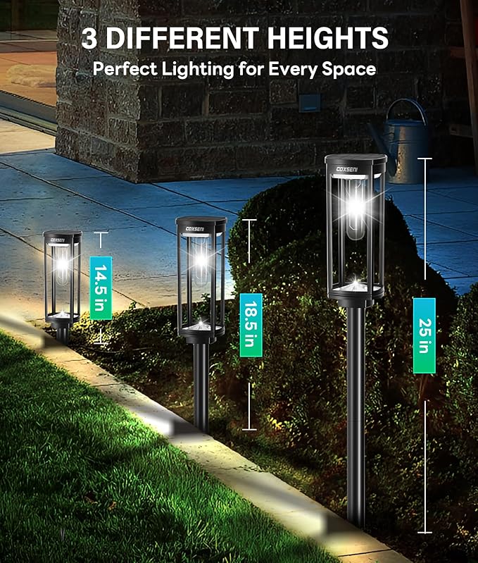 Solar Pathway Lights Outdoor 6 Pack, Bright Solar Path Lights Outside Waterproof - Image 7