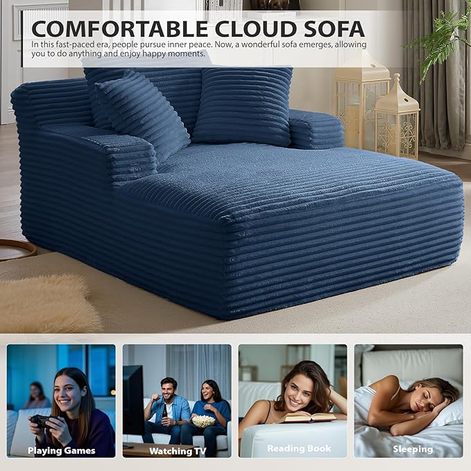 50 Inches Chaise Lounge Indoor, Oversized Chaise Lounge Chair - Image 7