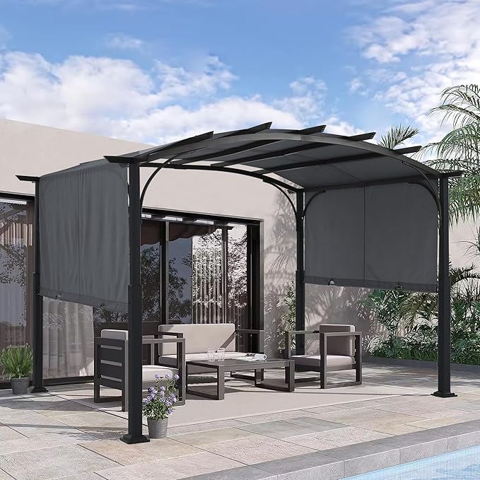 MASTERCANOPY 10x12ft Outdoor Retractable Pergola - Image 6