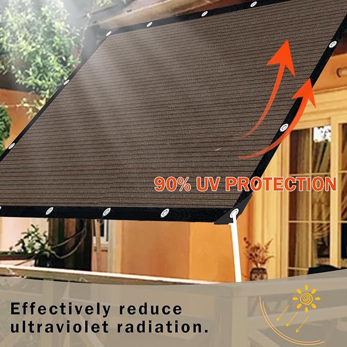 Mocha Sun Shade Cloth, Pergola Shade Cover - Image 5