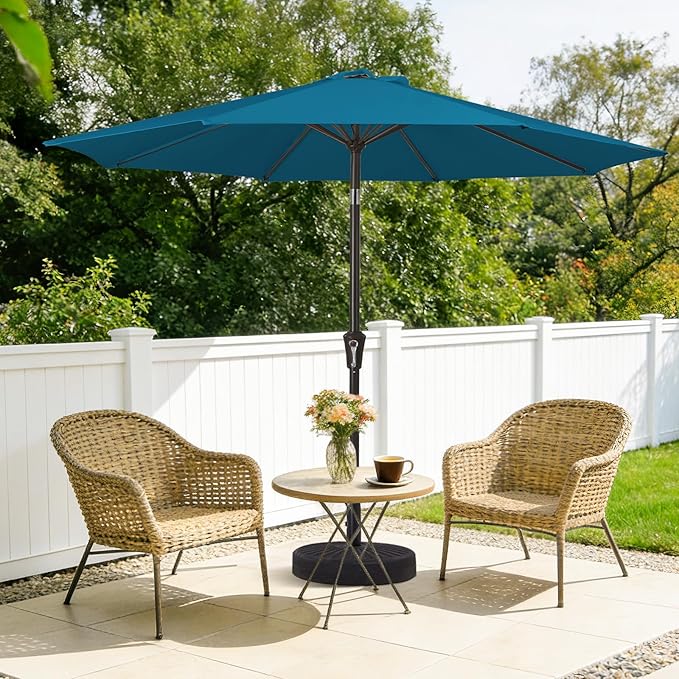 MEWAY 9ft Patio Umbrella Outdoor Table Umbrellas - Image 2