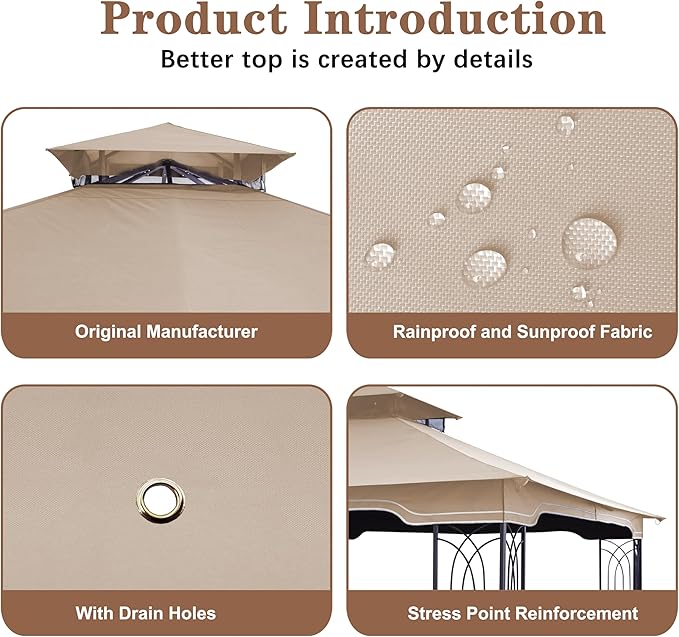 SCOCANOPY Replacement Gazebo Canopy - Image 6