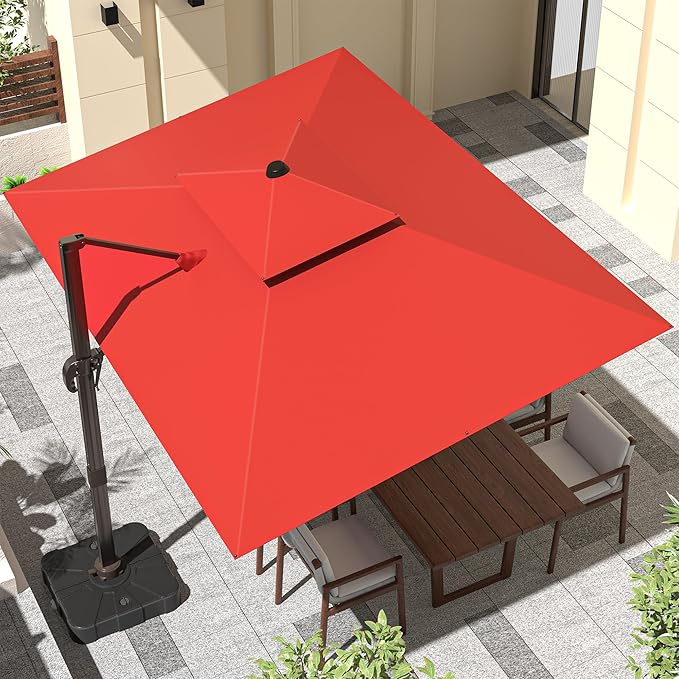 9' X 12' Cantilever Outdoor Patio Umbrellas by ORYNTREX