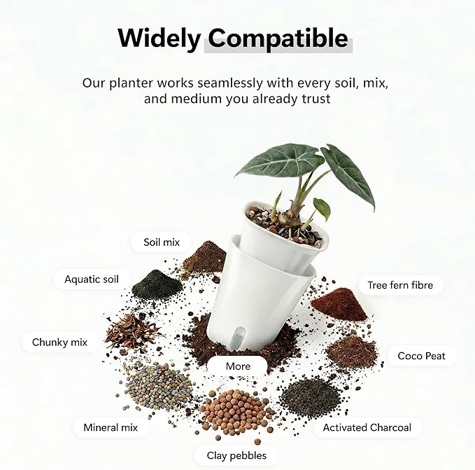 10 Pack 3 Inch Self Watering Pots - Image 4