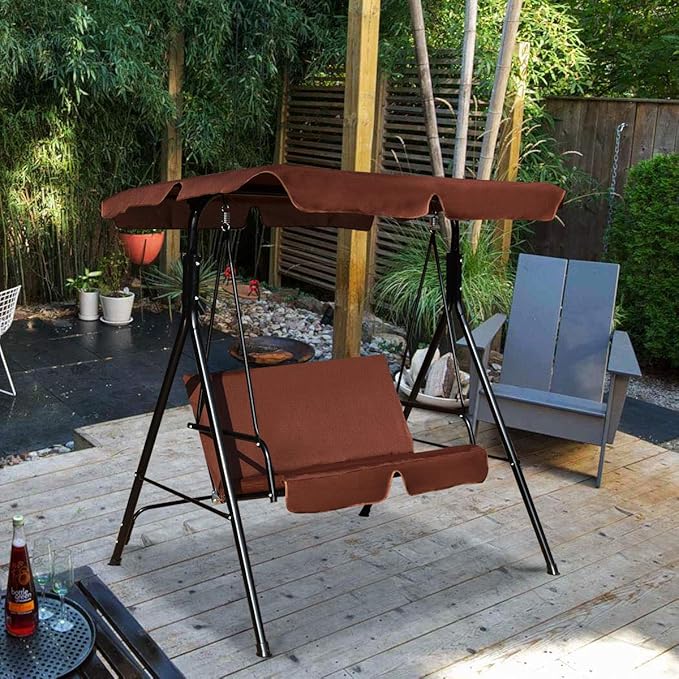 Tangkula 2 Person Porch Swing, Outdoor Swing - Image 4