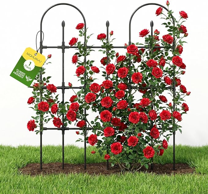 Trellis for Climbing Plants Outdoor, 47.2" H Garden Trellis, Rustproof Garden by MQHUAYU