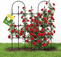 Trellis for Climbing Plants Outdoor, 47.2" H Garden Trellis, Rustproof Garden by MQHUAYU