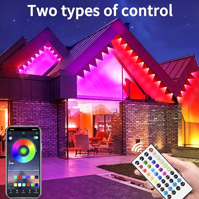 500ft permanent outdoor light, RGB outdoor eave lights - Image 2