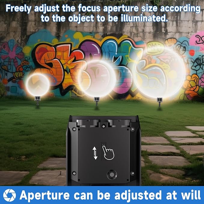 Solar Spot Lights Outdoor Adjustable Beam & PC Light Guide Column, 6 Pack Solar - Image 3