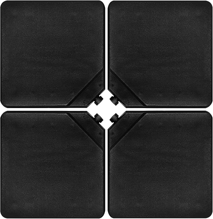 Tangkula 4Pcs 13L 220 lbs Cantilever Offset Patio Umbrella Base, Water & Sand by TANGKULA