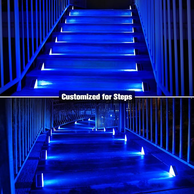 VOLISUN Solar Stair Lights 16 Pack, Solar Step Lights Outdoor, Halloween Light - Image 3