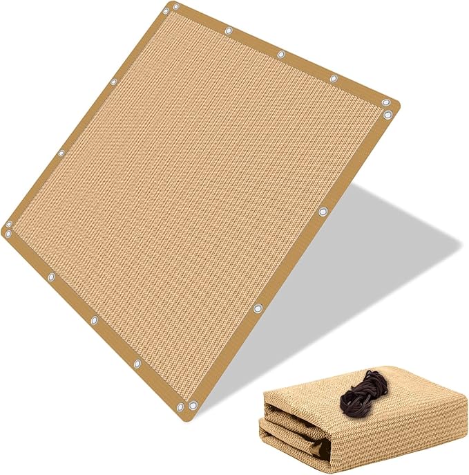 90% Shade Cloth Sun Shade Fabric Privacy Screen Shade Cover by eMERIT