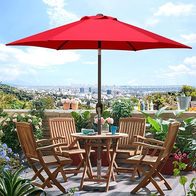 Blissun 7.5 ft Patio Umbrella, Yard Umbrella, Outdoor Market Umbrella - Image 6