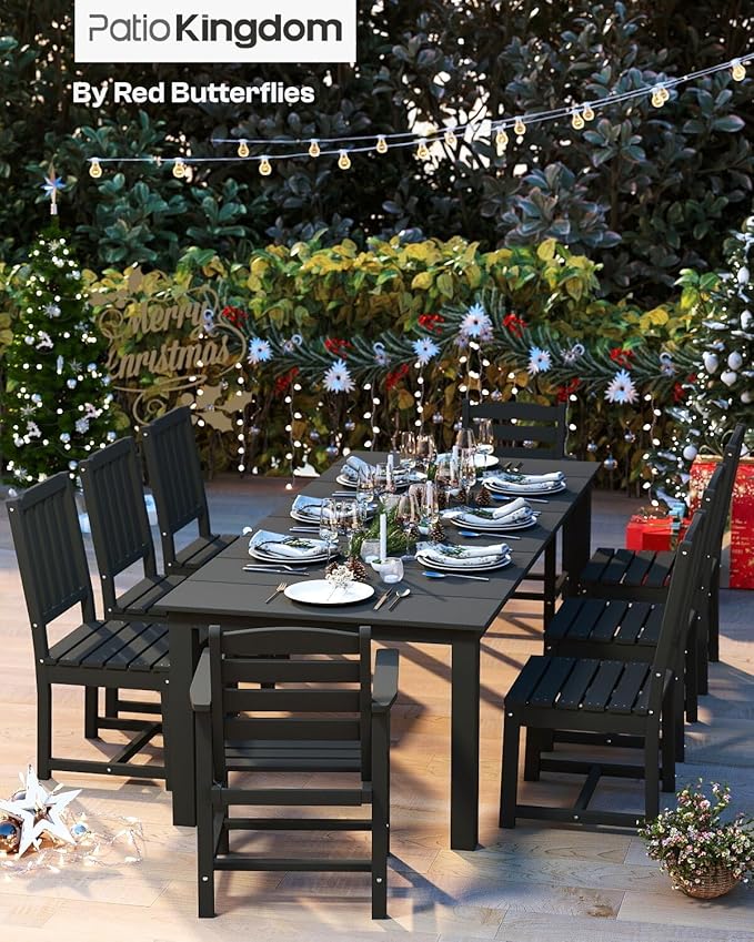 5-Piece Black Outdoor Dining Set - Image 8