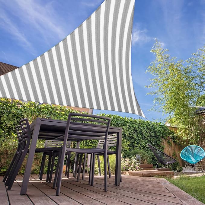 E&K Sunrise 13' x 13' x 13' Sun Shade Sail Triangle Canopy Shade Cover UV Block - Image 7